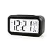 Produktbild JUYUAN-EU Digital NachtSensor Wecker LED Snooze Taste Alarm Clock - Beleuchtung Reisewecker Licht aktivierten Sensor-Hintergrundbeleuchtung Schwarz