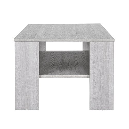 Classy coffee table in white oak look 100x60cm (39x24inch)