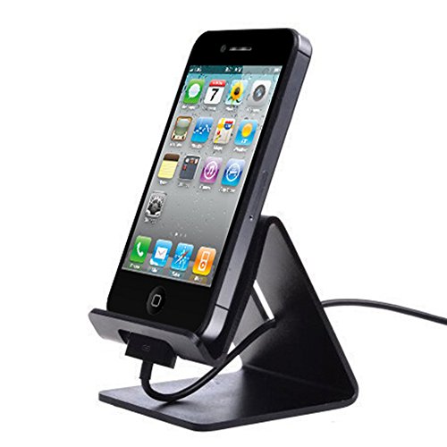Luniquz iPad Ständer Aluminiumlegierung-Tischplattenhalter Tisch Halterung Tablet-Ständer für iPad/Handy/E-Reader/GPS – schwarz - 5