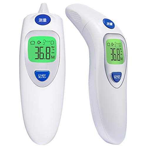 Preisvergleich Produktbild Fieberthermometer Stirnthermometer Ohrthermometer Babys, Kinder und Erwachsene 4 IN 1 Infrarot Thermometer Professionell für Körper, Oberfläche und Raum