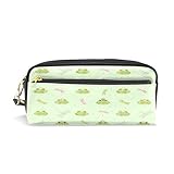 ALAZA libélula Rana Princesa Estuche de Cremallera Piel sintética cosméticos Maquillaje...
