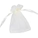 Produktbild (7*9cm) 100 Stk Organzasäckchen Organzabeutel 0rganza Bags Geschenkbeutel Schmuckbeutel Geschenktüten Geschenksäckchen Hochzeit Säckchen Klein für Süßigkeiten Bonbons Blumenblätte Hochzeitsmandeln