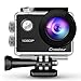 Produktbild Crosstour Action Cam Unterwasserkamera 1080P Full HD 14MP Anti-Shake Zeitraffer Aufnahme Wasserdicht 30m 2"LCD 170 Grad Weitwinkel-Sportkamera mit Montage Zubehör Kit