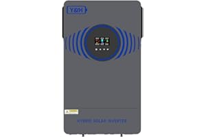 Y&H 4.2KW 24VDC Solar Hybrid Inverter Built-in Air Switch and Lightning Protection,Pure Sine Wave AC220V Dual Output,WIFI+BMS dual communication,MPPT 120A Solar Charger