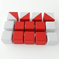 Cubi Per Test WPPSI - 14 Pezzi Con Cubi Kohs Bicolori Rosso/Bianco - Foto 10