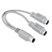 Produktbild Hama Maus/Tastatur-Notebook-Adapter 6poliger Mini-DIN-Stecker/ 2x 6polige Mini-DIN-Kupplung