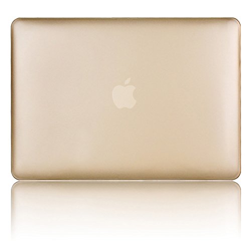 Macbook Pro 13 Retina Hülle,TECOOL [Ultra Slim Serie] Plastik Hartschale Schutzhülle Snap Case und Silicon Tastatur Abdeckung für Apple MacBook Pro 13,3 Zoll – Gold - 4