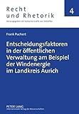 Image de Entscheidungsfaktoren in Der Offentlichen Verwaltung Am Beispiel Der Windenergie Im Landkreis Aurich