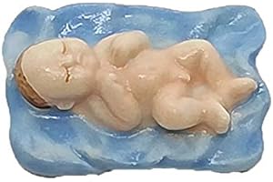 FABOLAND Une façon Originale pour annoncer l'arrivée d'un Enfant - Une fève C'est Un garçon - couffin Bleu - FB004