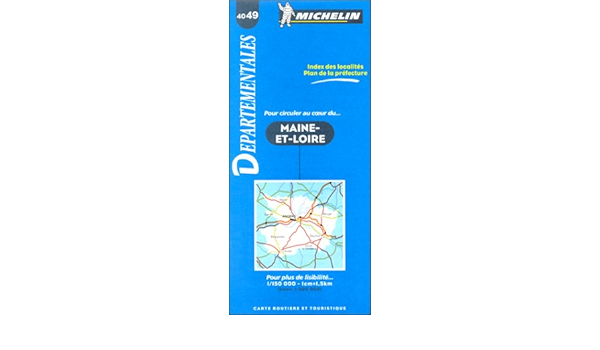 Amazon Fr Carte Routiere Maine Et Loire 4049 1 Carte Michelin Livres