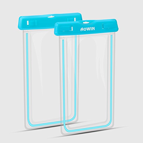 Custodia impermeabile, AOWIN Custodia a secco universale con cinturino militare regolabile per attivitÃ  all'aperto per iPhone 6S 6 6S Plus SE 5S Galaxy S8 Plus S7 S6 S5 Bordo S4 Nota 5 4 3, LG Huawei Fino a 6 pollici(Blu)
