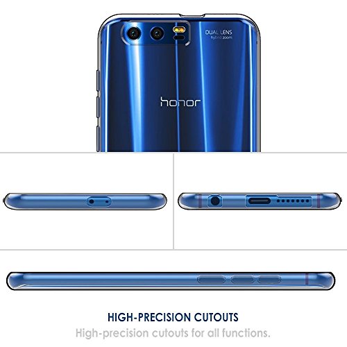 Funda para Huawei Honor 9  JIENI Transparente Suave Silicona No tome mi tel  fono TPU Parachoques Tapa Caso Carcasa Case Espalda Cover para Huawei Honor 9