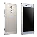Produktbild Honghushop Gebürstet Handyhülle Schutzhülle für Sony Xperia XA2 Ultra Silber Etui Metall Rahmen Kunststoff Zurück Slim Case Starr Stark Eckschutz Anti-Fingerabdruck Schutzhülle Hülle Hardcase