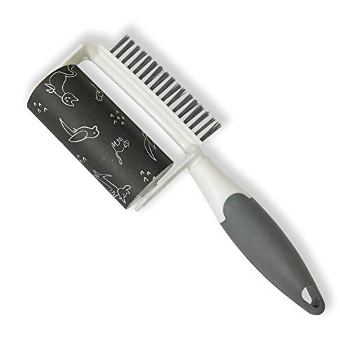WSGQLT Lint Roller With Cleaning Brush and Base for Clothes, Hair, Pets, Sofa, Rugs, Carpets, Seats, Lint, Dust,Pet Hair Remover,Extra Sticky(60 Sheets)