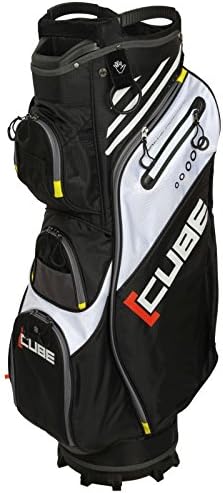 "NEW 2017" SKYMAX CUBE 14 WAY DIVIDER GOLF CART TROLLEY BAG / ALL COLOURS (Black/White)