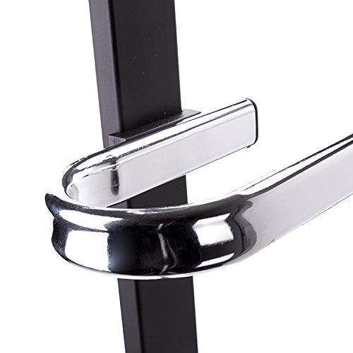 MSV Handtuchständer Handtuchhalter „Diamantino“ (LxBxH): ca. 41 x 23 x 89 cm Metall verchromt mit 2 Handtuchstangen - 5