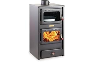 chimenea de madera para para calefacción KUPRO LUX con horno, 11 kW