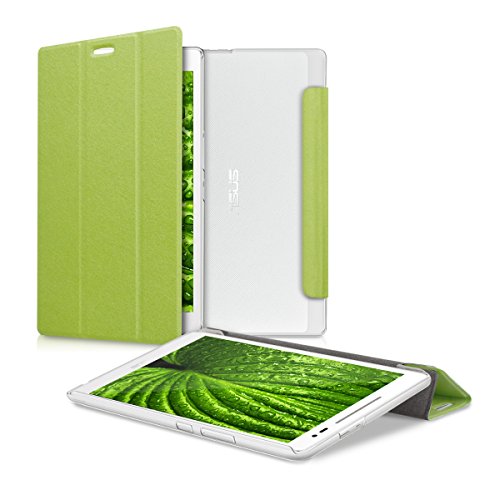 kwmobile Hülle für Asus ZenPad 8.0 (Z380KL / Z380C / Z380M) - Smart Cover Case Tablet Schutzhülle Kunstleder - Ultra Slim Tabletcase Grün Transparent