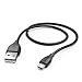 Produktbild Hama Lade und Datenkabel microUSB (ideal für Samsung Galaxy S6, S6 Edge, S5, S4, S4 mini, S3, S3mini, S2, 1,45m) schwarz