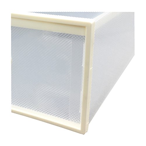Smilun Transparent Schuhschachtel Aufbewahrungsschachtel Universalbox Stapelbox Schuhregal Herz Weiß 6-Stück-Set - 5