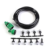 Kits d'irrigation RéglableSystème d'arrosage Automatique Pour DIY Irrigation Arrosage Brumisation Jardin Serre Goutteurs Micro Arroseur d'arrosage Arroseurs Plantes Irrigator (5M)