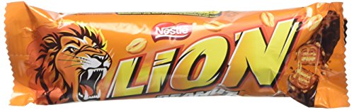 Lion Peanut Chocolate Bar by Nestle - Full Box of 40 x 40g Bars