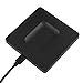 Produktbild DingLong Tragbares Induktionsladegeräte QI Wireless Power Save Ladegerät,Rutschfestes Zuhause Schnellladefunktion für Apple iPhone/Airpod 2 (87x87x10mm) (Schwarz)