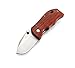 Produktbild Enlan Messer Klein Holzgriff Taschenmesser Klappmesser Outdoor Messer Einhandmesser Folder Knife mit Gürtelclip (M027 Messer)