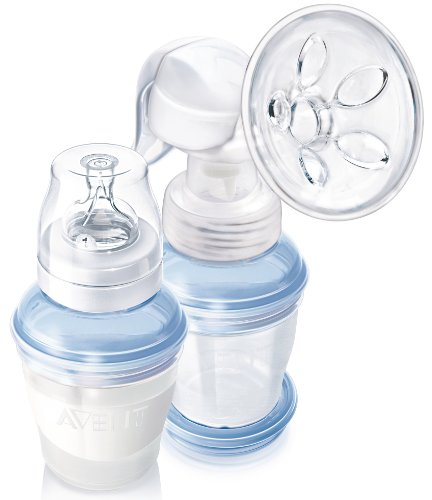 Philips AVENT SCF310/12 Manual Breast Pump with VIA Storage Cups