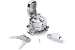 ZEMEX Zündschloss elektronisch Chrom für Harley Davidson Dash Fat Bob Tank Evo Shovel