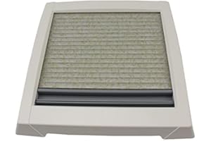 PRO-STYLING DESIGN FOR PERFECTION Innenrahmen für MPK Dachluke Dachfenster Dachhaube 28 x 28 cm Modell 27 und 29 Wohnwagen Wohnmobil Caravan mit Doppelplissee