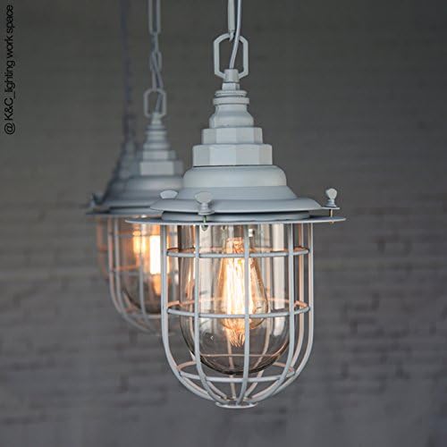 TYDXSD Loft industrial wind factory chandelier of wrought iron Lampshade chandelier small iron cage creative bar lamp 425*245mm