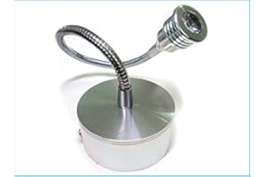 LEDLUX Applique Faretto Lampada Led Da Parete Muro Flessibile 1W 220V Bianco Caldo