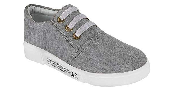 grey color sneakers