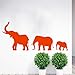 Produktbild Marching Elephants Family Wandtattoo Vinyl Kunst Aufkleber Kindergarten Zoo Decor Schlafzimmer Wohnzimmer Kinder Spielzimmer Dekoration 95 * 42 cm