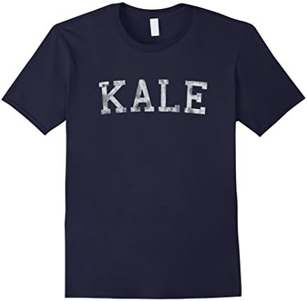 Men's Retro Kale University Funny Vegan T-Shirt 3XL Navy