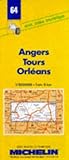 Image de Carte routière : Angers - Tours - Orléans, 64, 1/200000