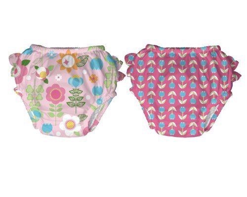 iPlay Ultimate Swim Diaper, 2 Pack - Girls - Small