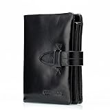 Sumferkyh Brieftasche Leder Kurze Absatz Mann Geldbeutel Doppelfalz Wallet Wiederherstellen Alten Möglichkeiten der Kultivierung der eigenen Münze Box Paket Ledergeldbörse für Kreditkarten, Ausweise