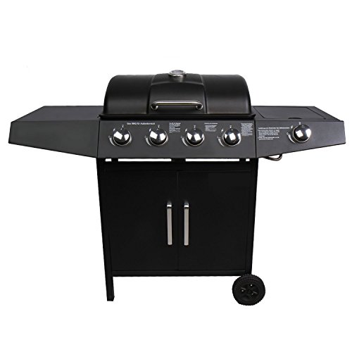 BROILUCK Garden Outdoor Gas BBQ gas Grill 4+1 burner Stainless steel