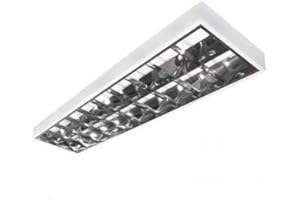 BEMKO Lámpara LED cuadrícula Empty 2 x 120 cm, T8 Cultivo Oficina lámpara