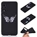 Produktbild Everainy Kompatibel für Huawei P20 Pro Hülle Silikon Bumper Gummi Neu Cover Hüllen für Huawei P20 Pro Handyhülle Stoßfest TPU Stoßstange Schwarz Schutzhülle (Flügel)