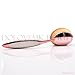 Dolovemk Set of 10, PRO Beauty Kits Toothbrush Oval Shaped Foundation Power Makeup Oval Cream Brushes Set, Pinkgold with white, Brand Boxed. (Pinkgold + White)