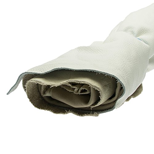 Lederstücke Lederreste extragroß ca.1kg hell – weiss – beige – grau , alle Stücke mind. DIN A3 von Langlauf Schuhbedarf … - 3