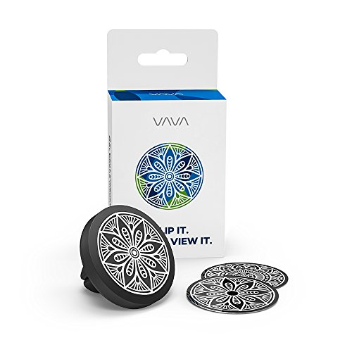 Porta Cellulare Auto VAVA Supporto Auto Smartphone per le Prese dâ€™Aria Verticali o Orizzontali dellâ€™Auto, Supporto Magnetico Auto Universale per la Macchina con Design a Doppio Intaglio (Placche Metalliche Incluse) per iPhone 7 / 6 / 6s / 5s / 5 , Galaxy Note 8 / S8, HUAWEI, Xiaomi, One Plus ecc