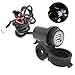 Produktbild CARGOOL Motorrad Ladegerät Steckdose Wasserdichte Motorrad Lenker Power Adapter DUAL USB Ladegerät für Motorräder, Roller und Traktoren, Perfekt für Ladekabel Smartphone, Tablet, Kamera und GPS, Schwarz