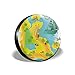 Produktbild Tire Cover Tire Cover Wheel Covers,Mysterious Fantasy World Island Map Treasure Hunting Cartoon Icons,for SUV Truck Camper Travel Trailer Accessories(14,15,16,17 Inch),Tire Cover size16inches