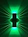 Produktbild SpiceLED®-Wandleuchte "ShineLED-6" 2x3W grün Wandlampe Leuchte LED Effekt