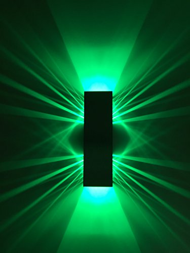 Preisvergleich Produktbild SpiceLED®-Wandleuchte "ShineLED-6" 2x3W grün Wandlampe Leuchte LED Effekt