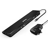 Inateck USB C Hub with Type C Charge Port(60W Power Delivery ), USB C Port, HDMI 4K, 3x USB 3.0 A Port, Gigabit Ethernet, SD Card Reader,Power Adapter 5V/2A, Laptop Stand for MacBook Pro 2017, 2016